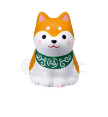 Boîte 24 figurines ShibA assis en porcelaine h4.5cm (12 noirs+12 roux)