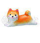 Porte-baguettes ShibA roux couché en porcelaine (L3.5cm)