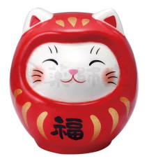 Boite de 24 Culbuto MANEKi NEKO DARUMA en porcelaine h4.5cm