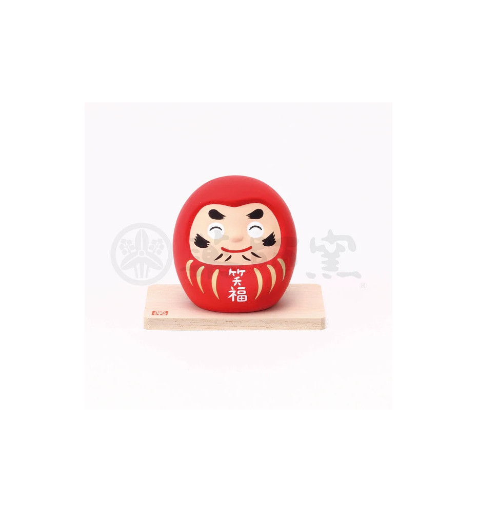 Daruma souriant en argile (L6*h6.5*p6cm)