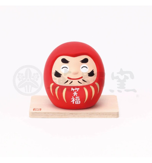 Daruma souriant en argile (L6*h6.5*p6cm)