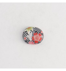 Porte-baguettes GALET en porcelaine SAKURA BLACK 3.2x2.8cm