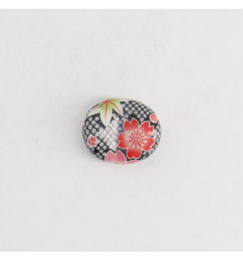 Porte-baguettes GALET en porcelaine SAKURA BLACK 3.2x2.8cm