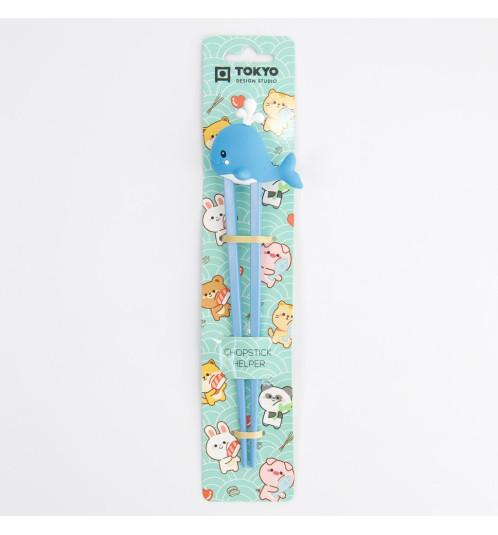 Baguettes enfant BALEiNE BLEUE en silicone (21.5cm)