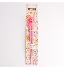 Baguettes enfant MANEKi ROSE en silicone (21.5cm)