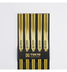 Baguettes coréennes plates en inox DORéES 23cm