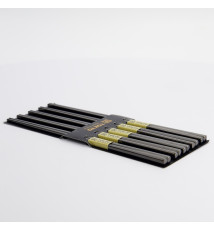 Baguettes coréennes plates en inox NOiRES 23cm