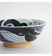 Bol à soupe ramen en porcelaine japonaise BALEiNE (d20cm)