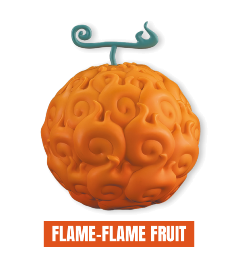 Figurine Tirelire One Piece FLAME-FLAME FRUiT (h13cm)