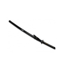 Katana forgé main MOJi fourreau noir en bois laqué (lame MARU)