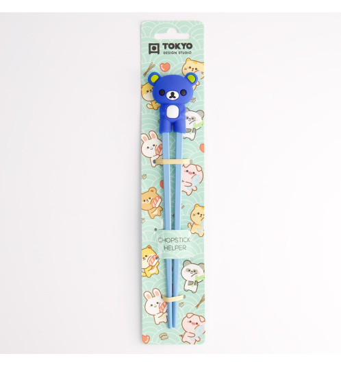 Baguettes enfant OURS BLEU en silicone (21.5cm)