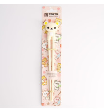 Baguettes enfant OURS CREME en silicone (21.5cm)