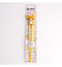 Baguettes enfant OURS BRUN en silicone (21.5cm)