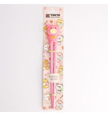 Baguettes enfant COChON ROSE en silicone (21.5cm)