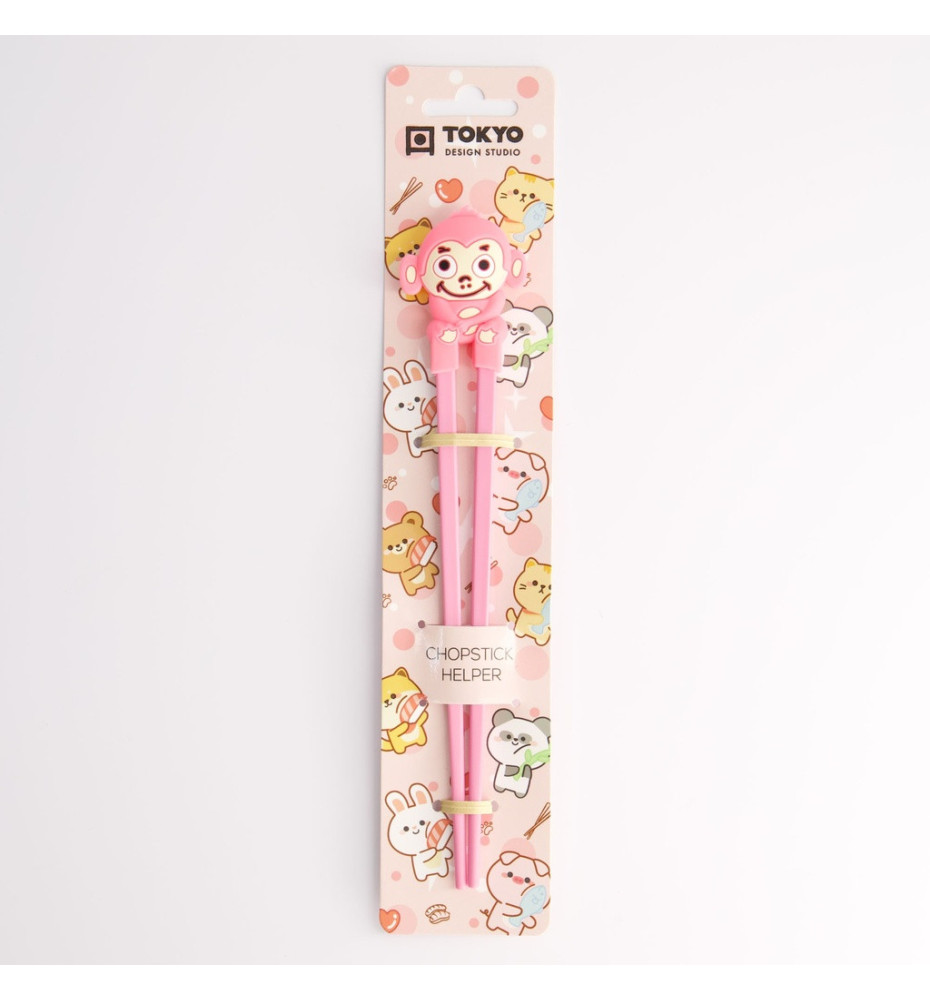 Baguettes enfant SiNGE ROSE en silicone (21.5cm)