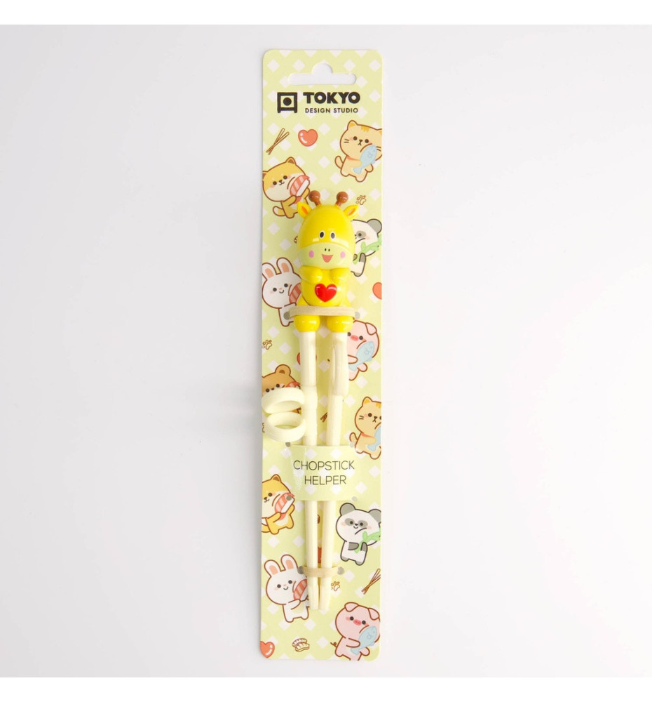 Baguettes d'apprentissage enfant à anneaux GiRAFFE (h16cm)