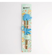 Baguettes enfant à anneaux ELEPhANT BLEU 16cm