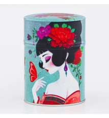 Boîte à thé japonaise (chazutsu) imprimé AYAKA (150g)