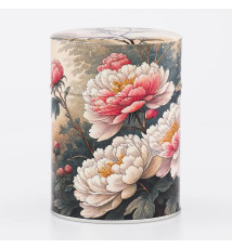 Boîte à thé japonaise (chazutsu) imprimé BOTAN (150g)