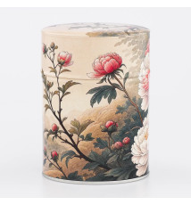 Boîte à thé japonaise (chazutsu) imprimé BOTAN (150g)