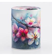 Boîte à thé japonaise (chazutsu) imprimé ChERRY BLOSSOM (150g)
