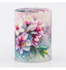 Boîte à thé japonaise (chazutsu) imprimé ChERRY BLOSSOM (150g)