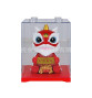 Lion du Nouvel An Chinois animé 100% solaire ROUGE h9cm
