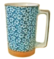 Mug en céramique japonaise PETiTES FLEURS BLANChES 35cl