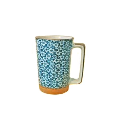Mug en céramique japonaise PETiTES FLEURS BLANChES 35cl