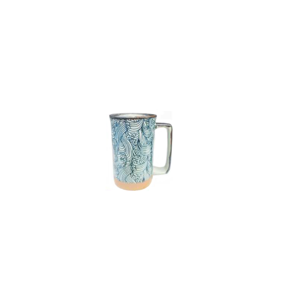 Mug en céramique japonaise VAGUES 35cl