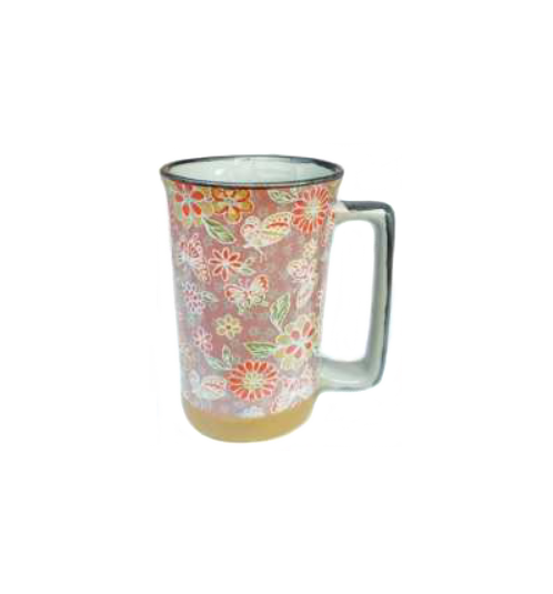 Mug en céramique japonaise 1000 FLEURS ROSE 35cl