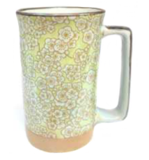Mug en céramique japonaise PRUNiER JAUNE 35cl