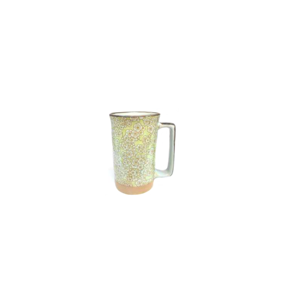 Mug en céramique japonaise PRUNiER JAUNE 35cl