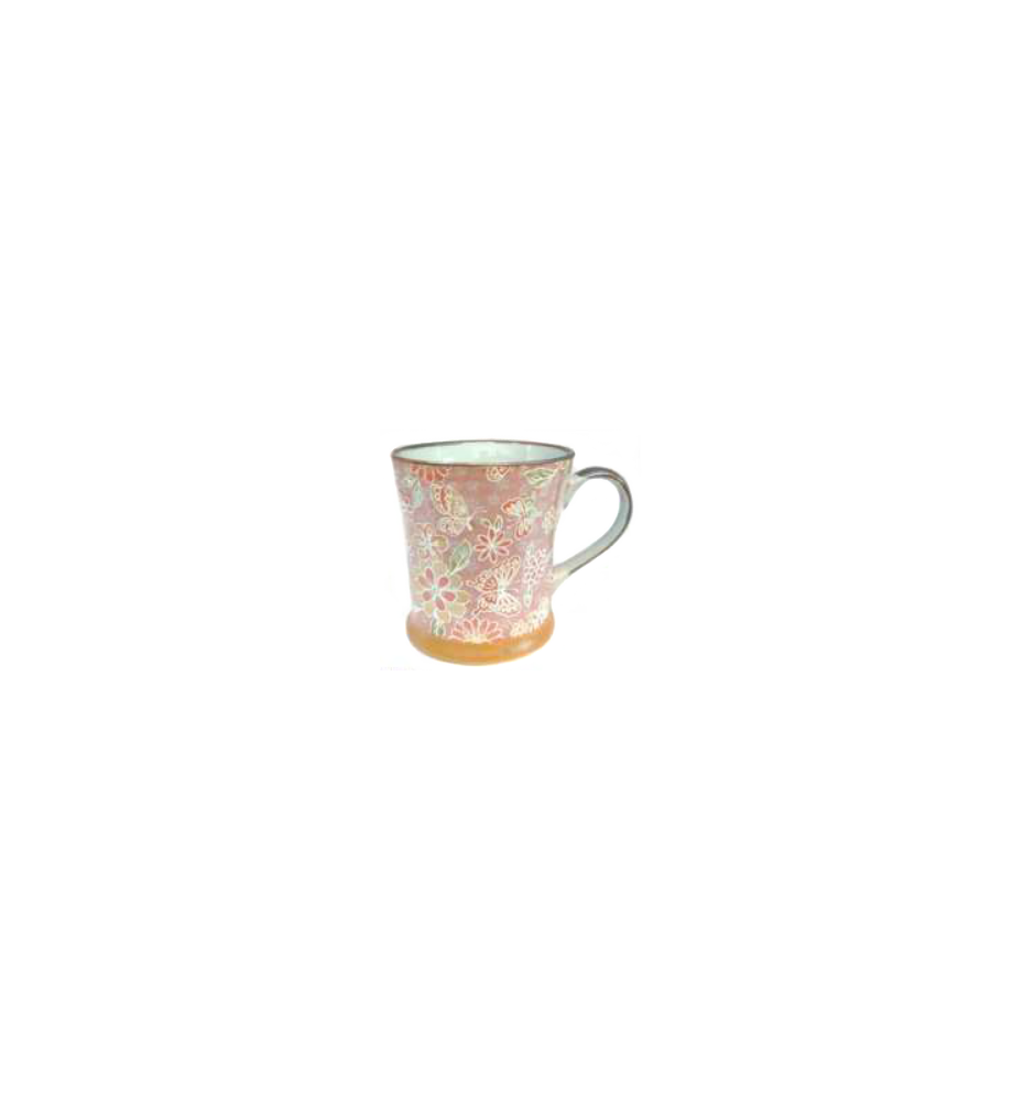 Mug en céramique japonaise 1000 FLEURS ROSE 25cl