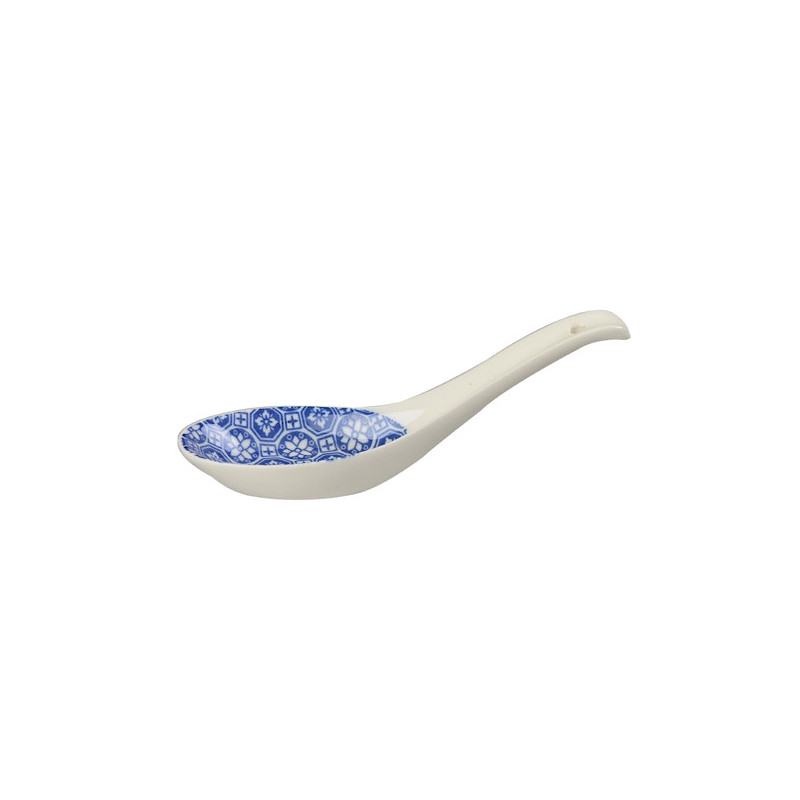 Cuillère à soupe NiPPON BLUE (fleurs) en porcelaine