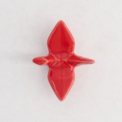 Porte-baguettes GRUE ORiGAMi en porcelaine ROUGE L6cm