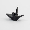 Porte-baguettes GRUE ORiGAMi en porcelaine NOiR L6cm