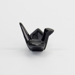 Porte-baguettes GRUE ORiGAMi en porcelaine NOiR L6cm