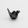 Porte-baguettes GRUE ORiGAMi en porcelaine NOiR L6cm