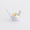 Porte-baguettes GRUE ORiGAMi en porcelaine FLEURS jaune orangé L6cm