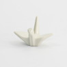 Porte-baguettes GRUE ORiGAMi en porcelaine BLANC L6cm
