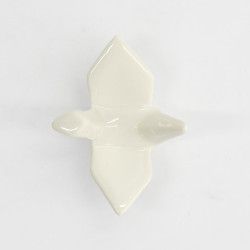 Porte-baguettes GRUE ORiGAMi en porcelaine BLANC L6cm