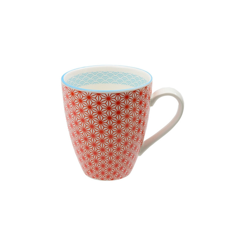Mug STARWAVE rouge en porcelaine (38cl)