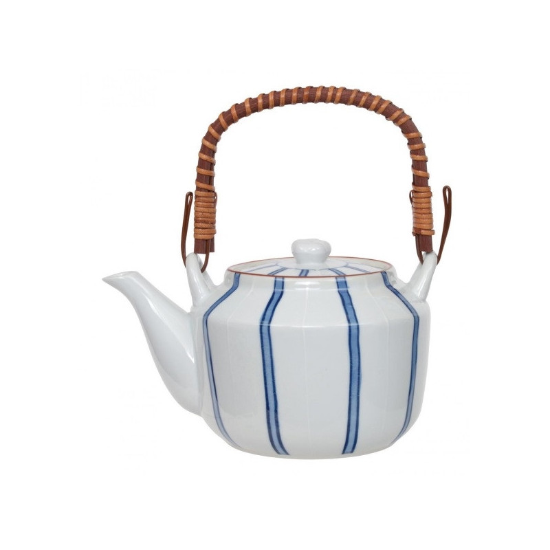 Théière en porcelaine japonaise BLUE LiNES 1L20