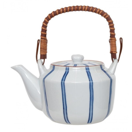 Théière en porcelaine japonaise BLUE LiNES 1L20