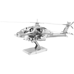 Miniature à monter en métal HéLiCOPTèRE APAChE AH-64 (L12.5cm)