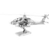 Miniature à monter en métal HéLiCOPTèRE APAChE AH-64 (L12.5cm)