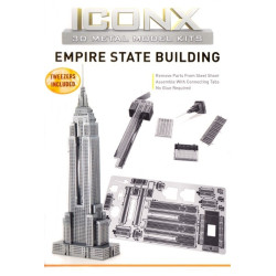 Miniature à monter en métal EMPiRE STATE BUiLdiNG (h12cm)