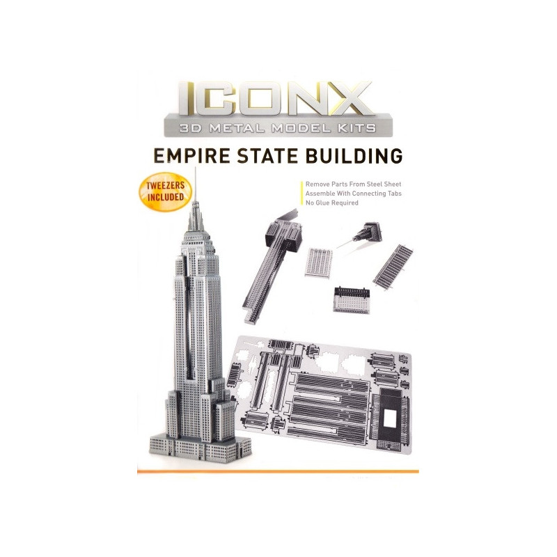 Miniature à monter en métal EMPiRE STATE BUiLdiNG (h12cm)