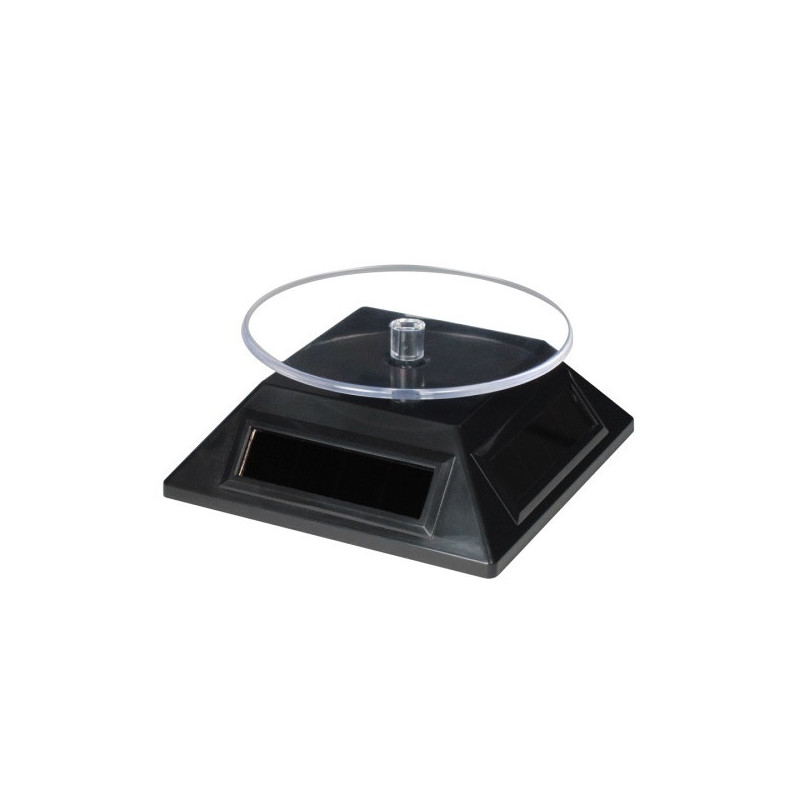 Plateau tournant solaire noir METAL EARTh (11*11*4cm)